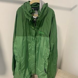 Marmot Precip Waterproof Rain Jacket Green womens Large